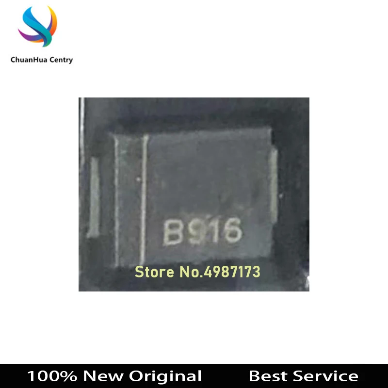10 шт./партия 1SMB5916BT3G 916B SMB 3 Вт 4,3 в 100% новая Оригинальная фотография