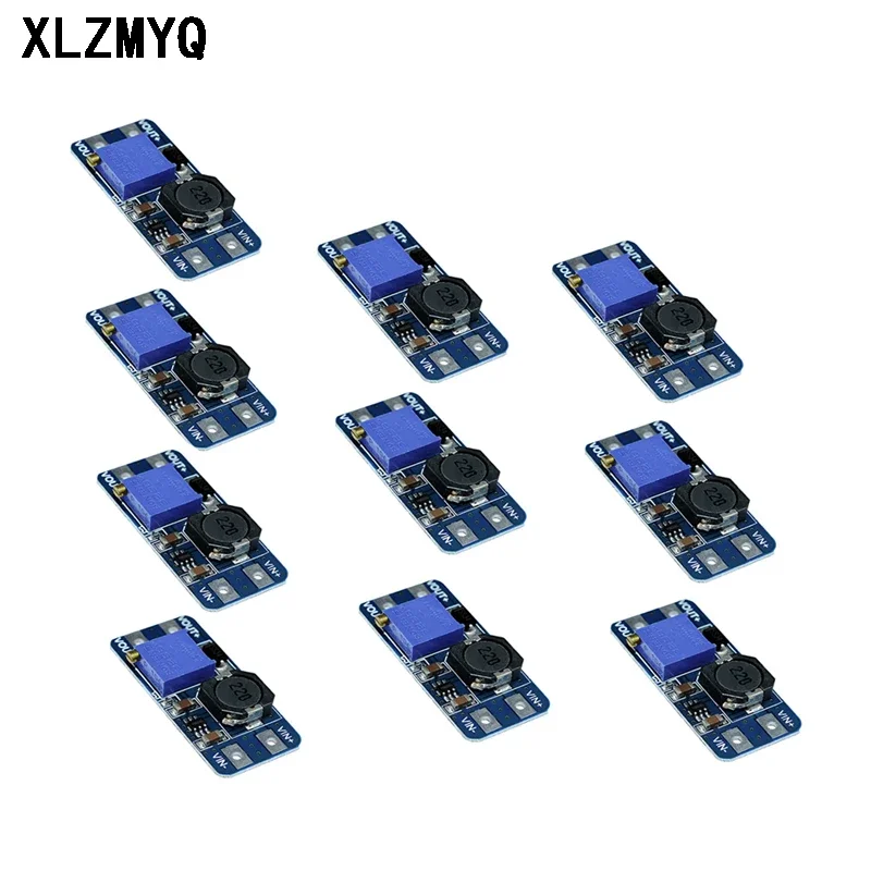 

10 шт. MT3608 Регулируемый повышающий преобразователь постоянного тока, модуль повышающего источника питания, повышающая плата, выход 28 В, 2 А, регулятор напряжения