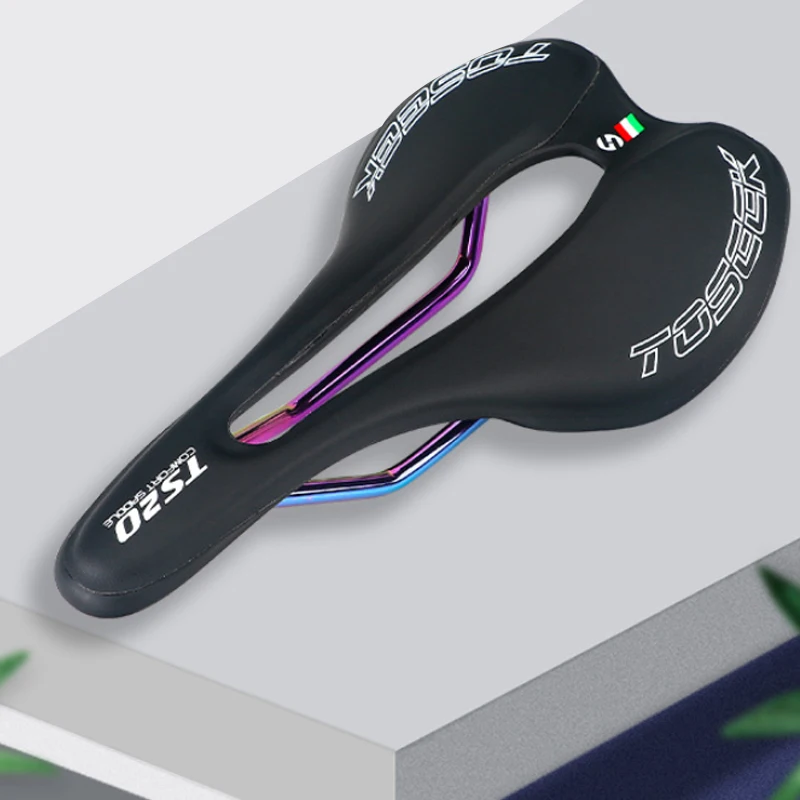 

MTB Bike Seat Mat Hollow Bicycle Saddle EVA+Leather Waterproof Cycling Cushion Lightweight Mountain Road Bicycle Accessories