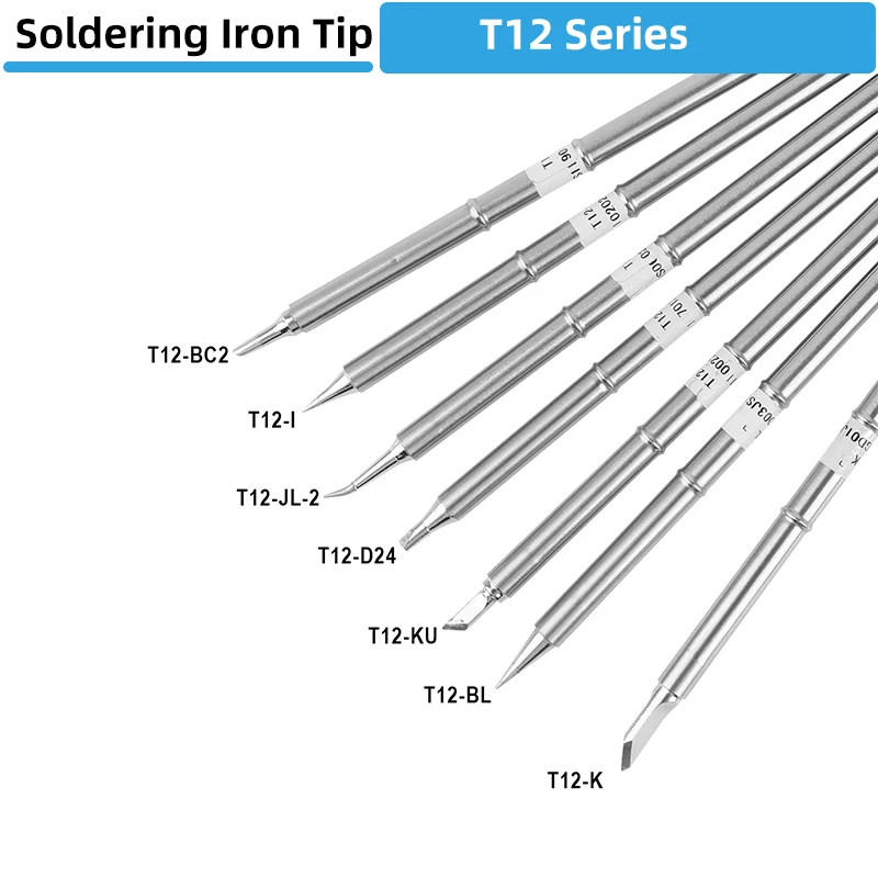 

T12 Soldering Solder Iron Tips T12-K BC2 JL02 D24 KU I BL For Hakko FX951 STC AND STM32 OLED Soldering Station Soldering Iron