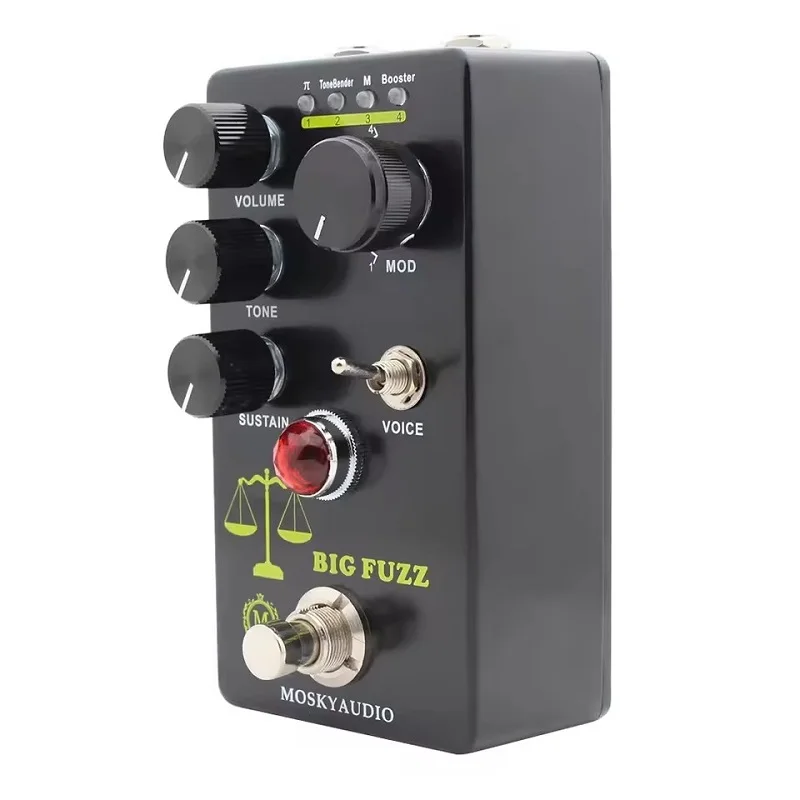 Фото MOSKY Distortion гитарный эффект Big Fuzz 4-MODE SELECTION KNOB подходит для аксессуаров для гитары и баса №4