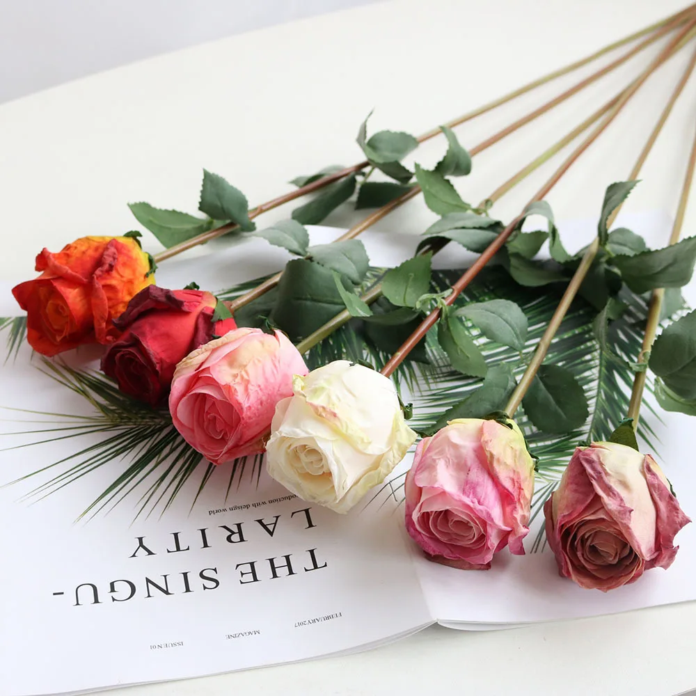 

Silk Rose Artificial Flowers Peony Fake Flower For Home Decor Garden Wedding Marriage Decoration Plant DIY Vases Bride Accessory