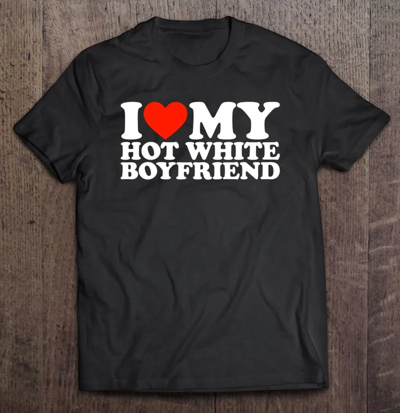 

Мужская футболка с надписью «I Love My Hot Boy I Love My Hot White»