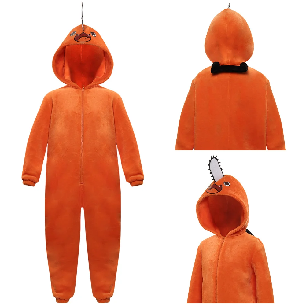 

Chainsaw Man Pochita Cosplay Costume Anime Adult Kids Jumpsuit Pajamas Sleepwear Halloween Carnival Suit