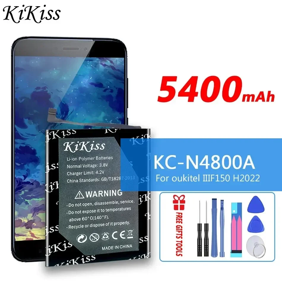 Аккумулятор KiKiss KC-N4800A KCN4800A 5400 мАч для oukitel IIIF150 H2022 Bateria