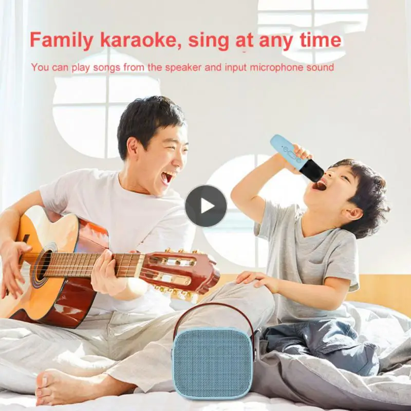 

Long Playback Time Microphone Subwoofer Outdoor Portable Audio All-in-one Small Speaker Wireless Microphone Portable
