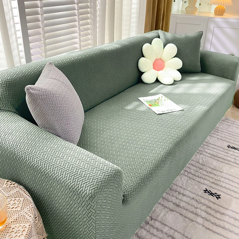 

1/2/3/4 Seater Polar Fleece Fabric Sofa Cover Thick Slipcover Couch Sofacovers Stretch Elastic Cheap Sofa Covers Towel Wrap