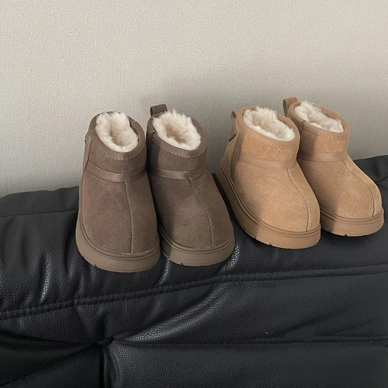 Детские зимние ботинки модные брендовые короткие ботильоны для маленьких