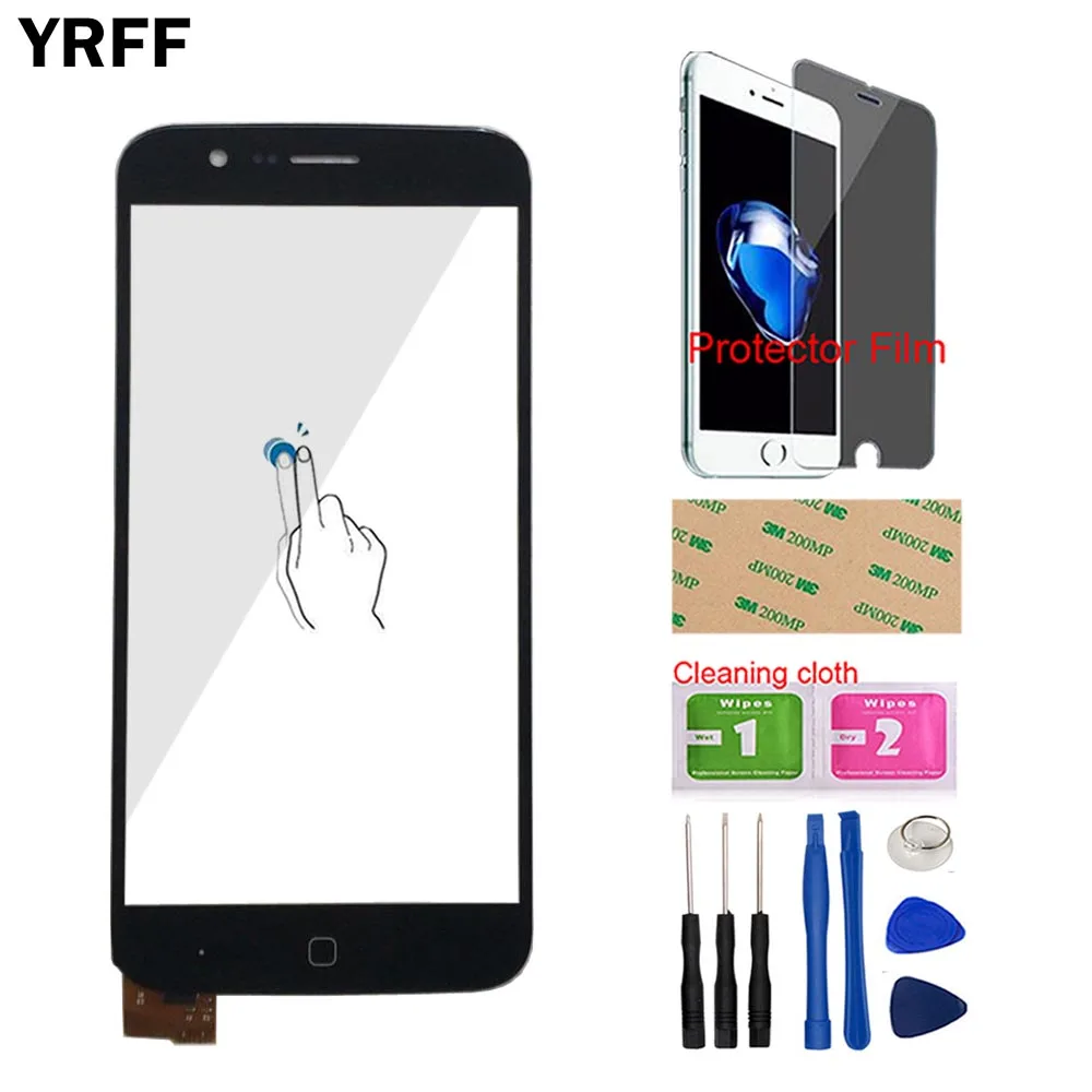 

YRFF Moible Touch Screen Panel For Just5 Freedom X1 Touch Screen Digitizer Front Glass Touchscreen Sensor Tools Protector Film