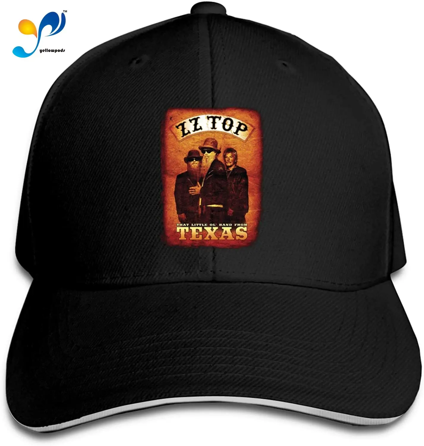 

Zz Top Unisex Baseball Cap Washed Cowboy Hat Adjustable Sun Hat Peaked Sandwich Hat