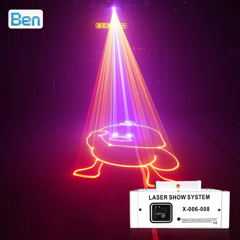 Лазерный луч RGB лазерный проектор освещение сценический эффект для дискотеки
