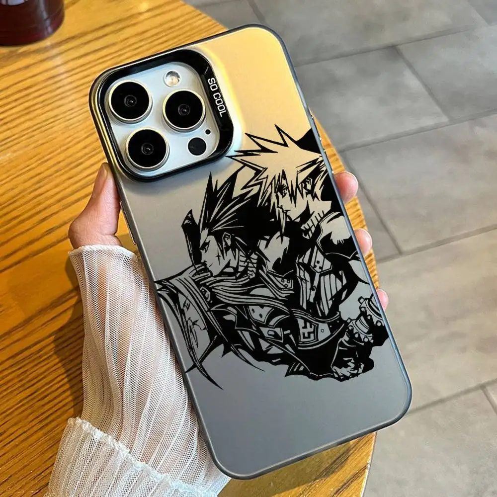 Чехол для телефона Final Game F-FF7 C-Could-ES для iPhone 16 17 15 14 12 13 Pro Max, черный матовый противоударный чехол-накладка (art.: 3920d9ed9be4e) - 3920d9ed9be4e
