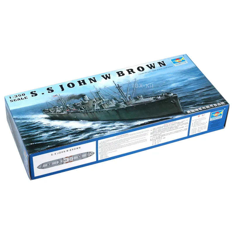 

Trumpeter 1/350 05308 Liberty Ship SS John W Brown Military Assembly Plastic Children Handcraft Toy Display Model Building Kit