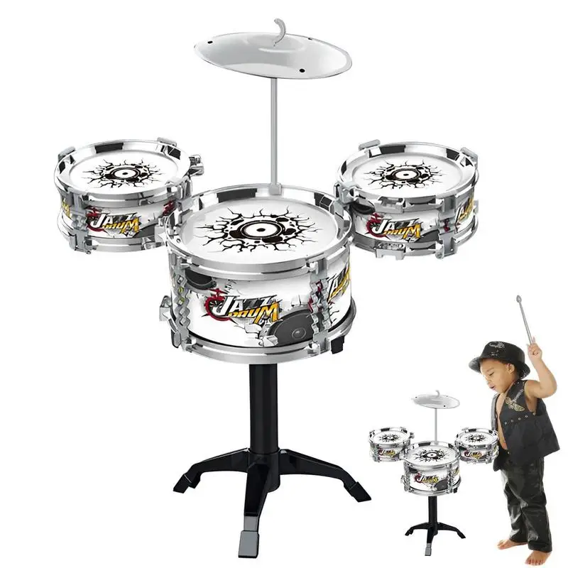 

Drum Sets For Toddler Beginner Drum Kit Junior Drum Set Learn To Play Great Drumhead Small Foot Support Drumming Skills For