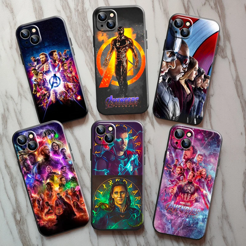 

Marvel The Avengers Iron Man Phone Case For Apple iPhone 13 12 11 Pro 12 13 Mini X XR XS Max SE 6 6s 7 8 Plus Coque Soft Back