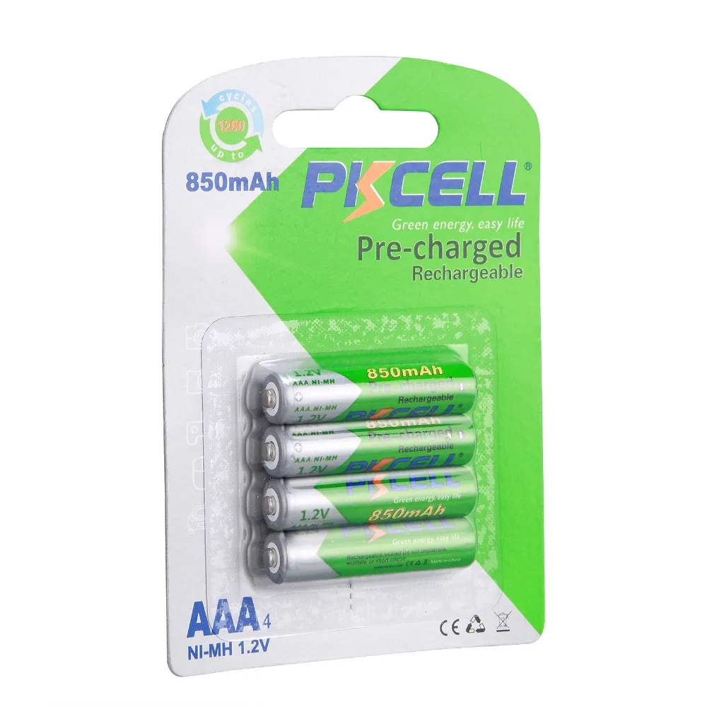 Фото Аккумуляторы PKCELL Ni-MH, 850 мА ч, 1,2 в, 8 шт./2 карты №3