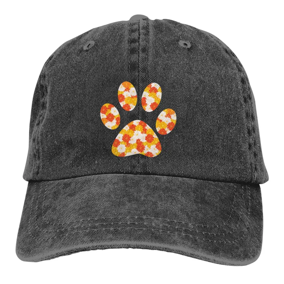 

Pure Color Dad Hats Animal Paw Floral Pattern Women's Hat Sun Visor Baseball Caps Animal Peaked Cap