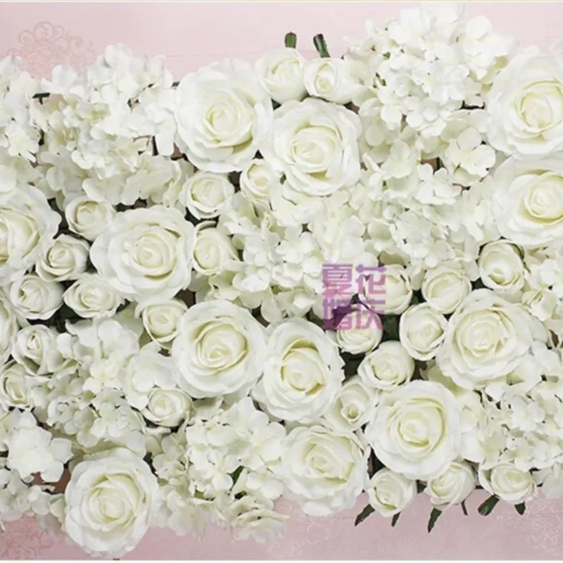 

10pcs/lot Artificial Silk Pure White Rose Flower Wall Wedding Background lawn/pillar Flower Home Decoration Free Shipping