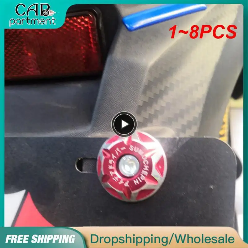 

1 ~ 8 шт. Крышка для винтов для номерного знака мотоцикла, отверстия 6 мм, аксессуары для винтов для номерного знака, скутера