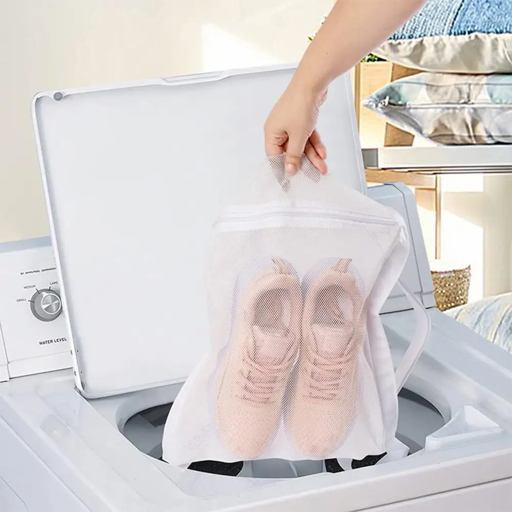 

Mesh Washing Machine Shoes Bag Anti-deformation Zipper Laundry Bag Travel Shoes Clothes Storage Bags Shoes Airing Dry Tool
