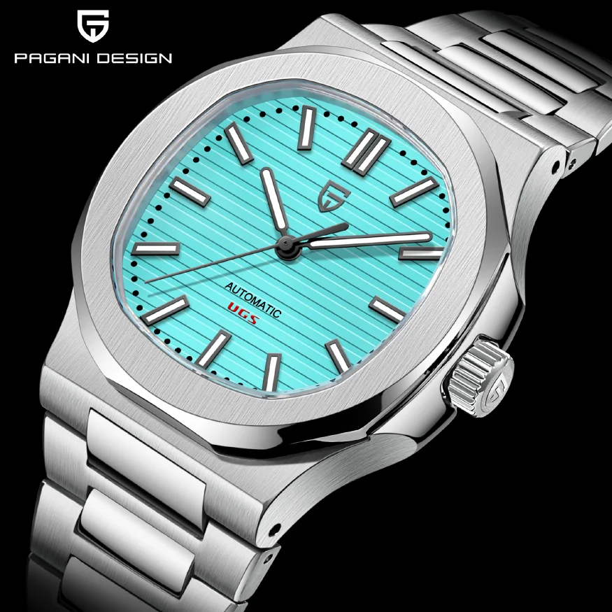 

PAGANI DESIGN 40MM PP Mechanical Automatic Watch For Men Luxury AR Sapphire glass 100M Waterproof Stainless steel Wristwatch Men