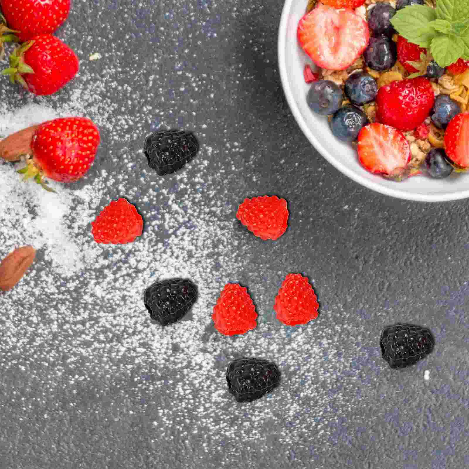 40 шт. украшения для дома черничный дисплей малышей модели фруктов мягкий ПВХ