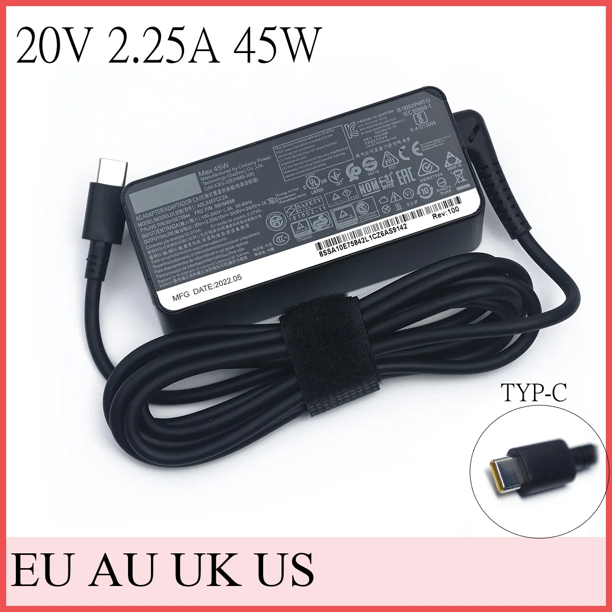 Power Supply ​charger For Lenovo C330 S330 C340 S340 100e  T480s  T580s E480