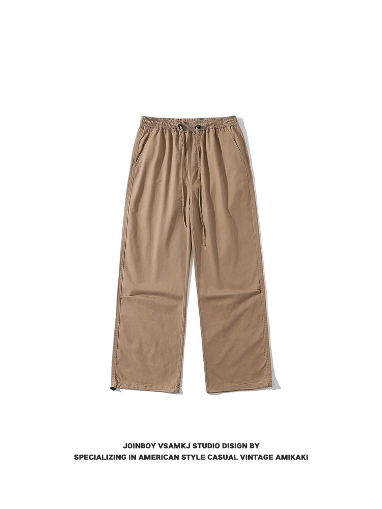 Mu Shibao 2024 новые брюки-парашюты модные брендовые американские винтажные свободные