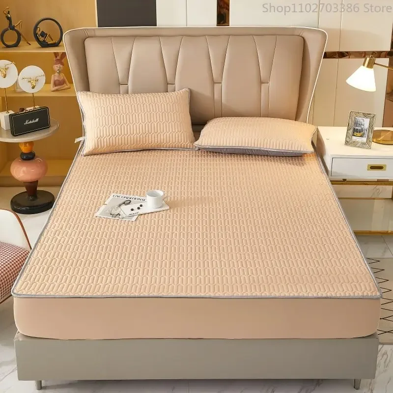 

Водонепроницаемый стеганый чехол для матраса, защита от бактерий, наматрасник для спальни, летняя