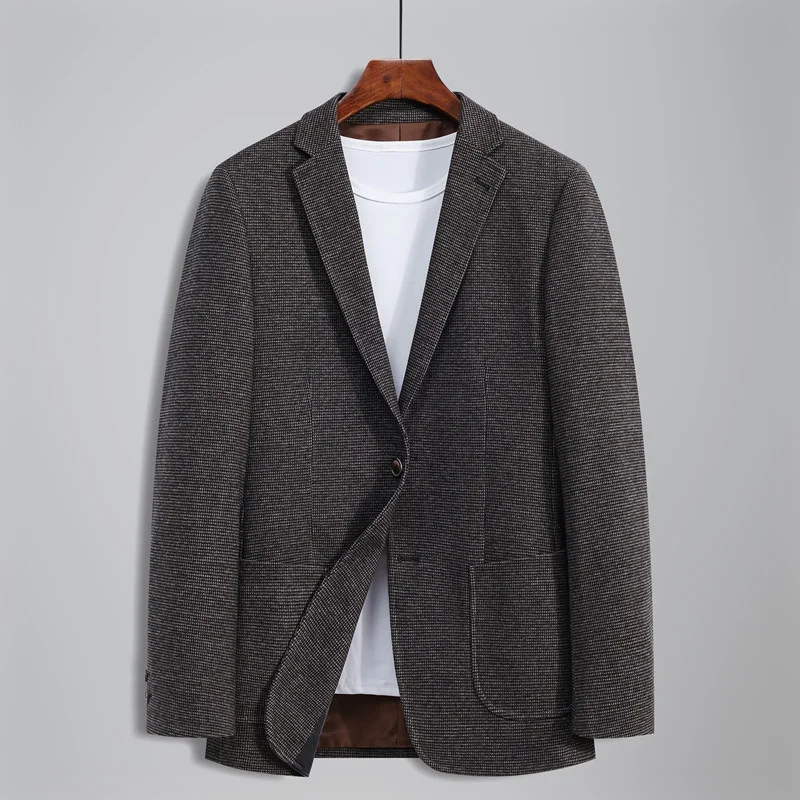 

Мужской деловой костюм «гусиные лапки» в британском стиле