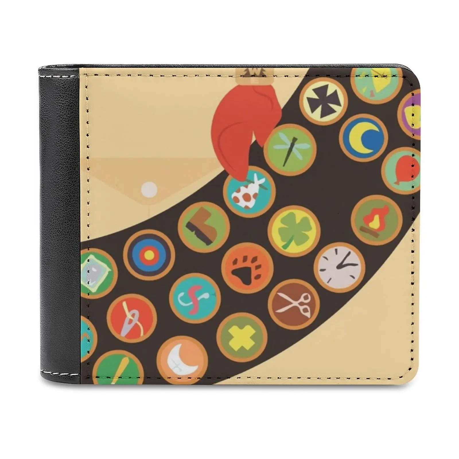 

Мужской кожаный кошелек Расселл, кредитница, короткий бумажник, персонализированный кожаный держатель с узором