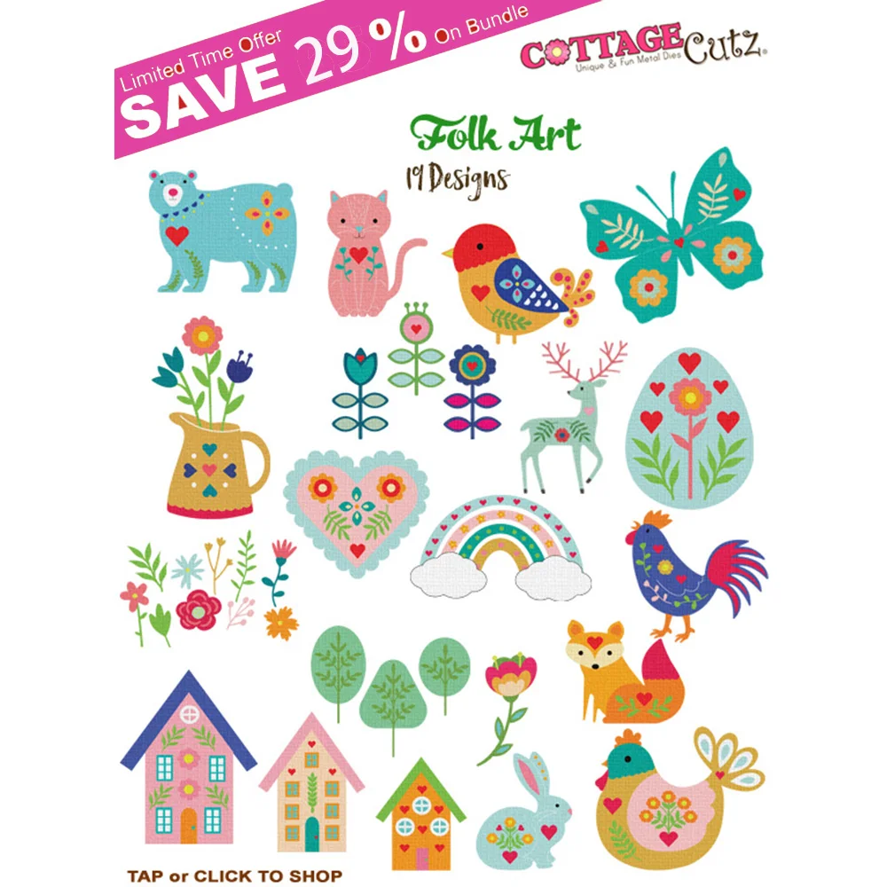 

Bunny Butterfly Flower Pot Rainbow Metal Cutting Die Scrapbook DIY Album Making Paper Supplies Diary Decoration