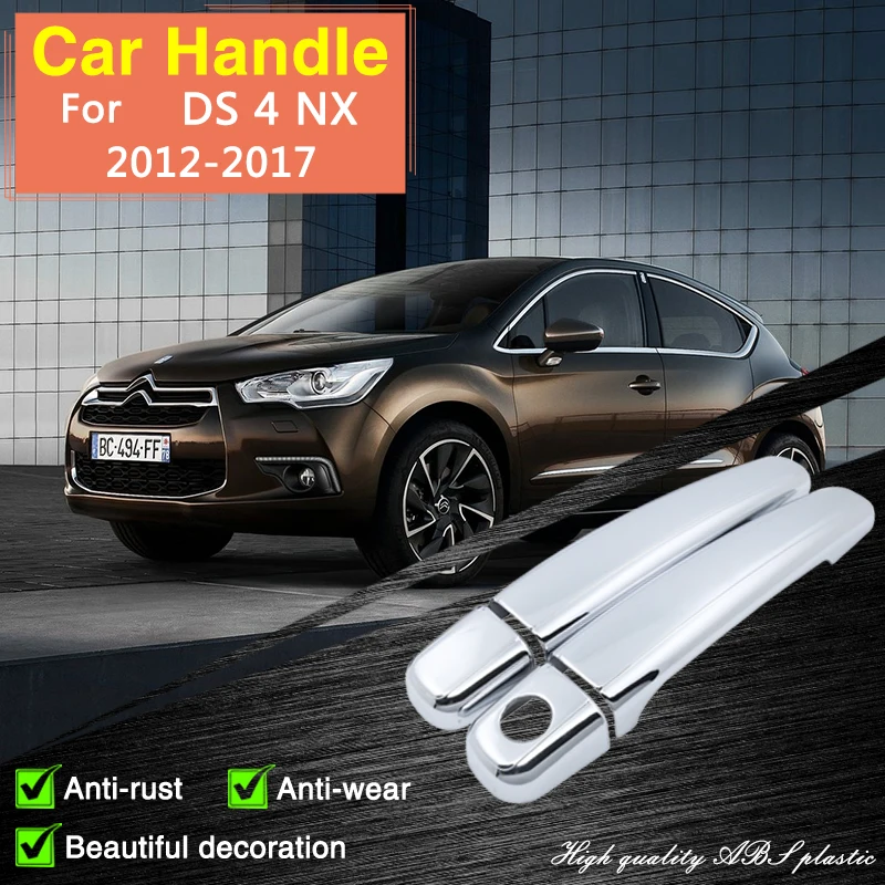 

for DS4 DS 4 NX 2012 2013 2014 2015 2016 2017 Chrome Door Handle Cover Car Accessories Styling Cap Stickers Rustproof Catch