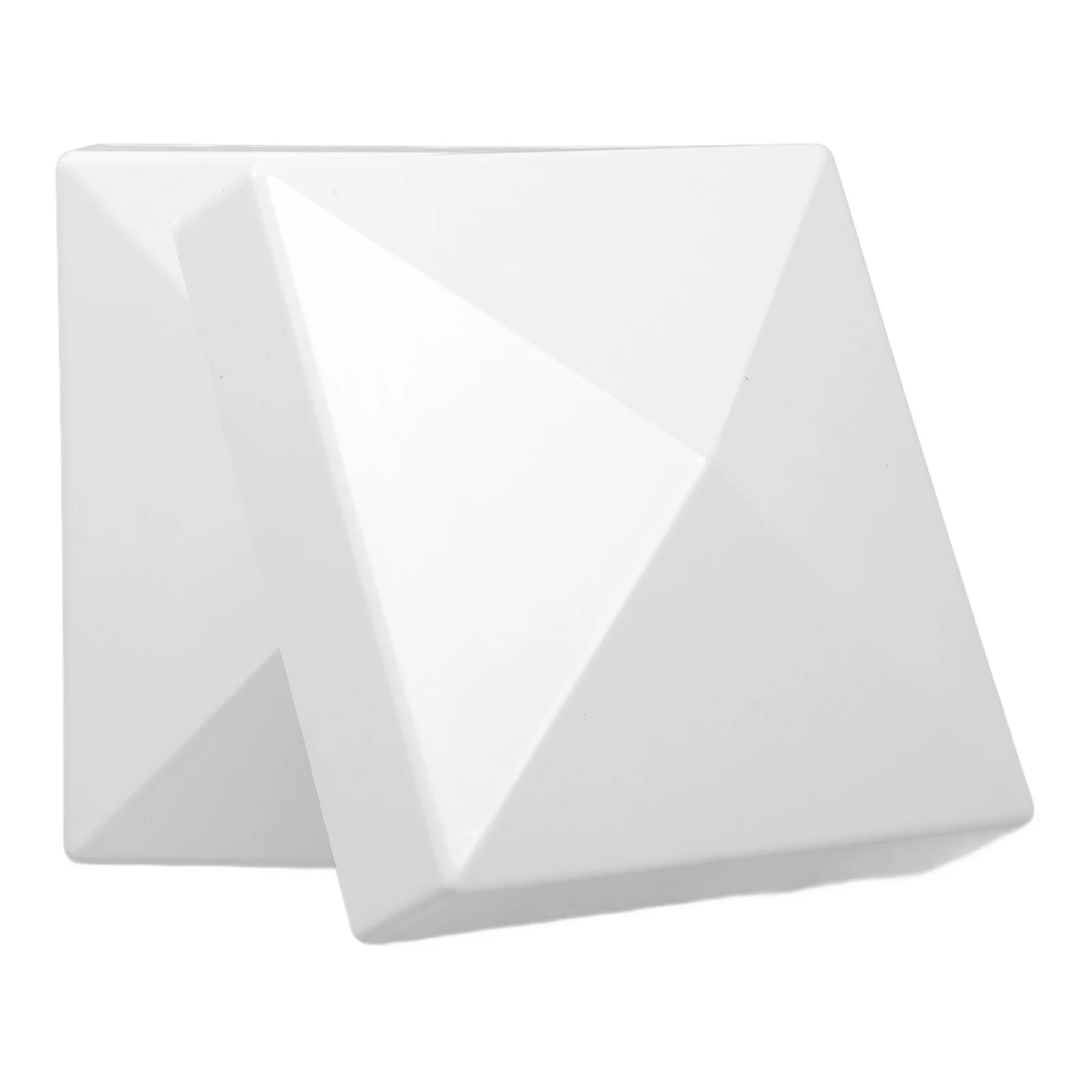 2 шт. белые колпачки для забора пирамиды палубы уличных заборных палуб почтовый