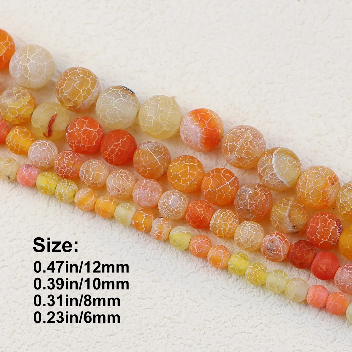 Круглые бусины из агата с отверстиями 15 дюймов нить 6 8 10 12 мм