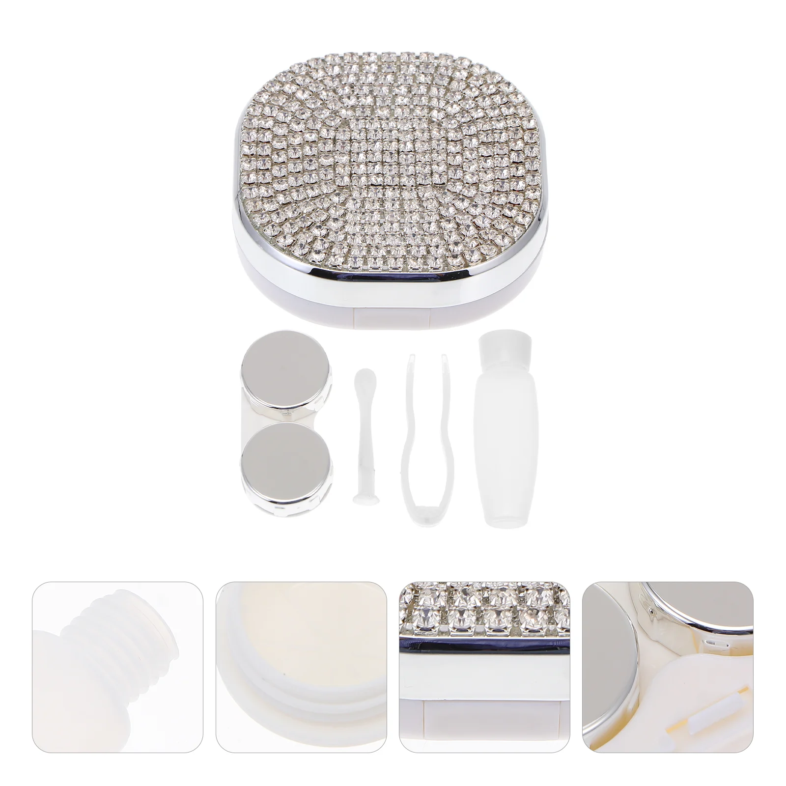 

Color Contact Lens Care Box Holder Kit Storage Container Plastic Containers Lenses Organizer Abs Case