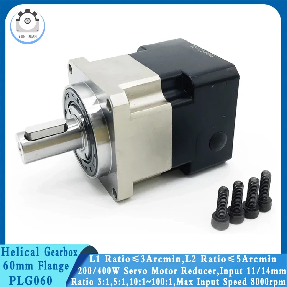 

Nema23 Планетарная коробка передач высокой точности 60 Серводвигатель редуктор 6,35/8/11/14 мм вход Ratio3 ~ 100,3 Arcmin выход 16 мм