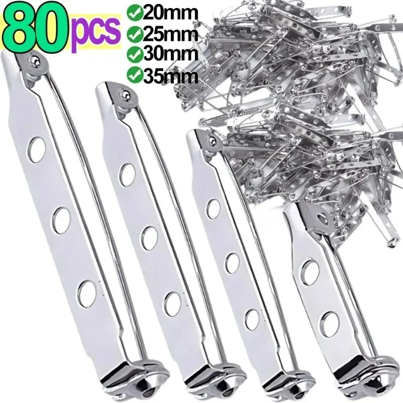 40/80 шт. металлические булавки для брошей 20/25/30/35 мм