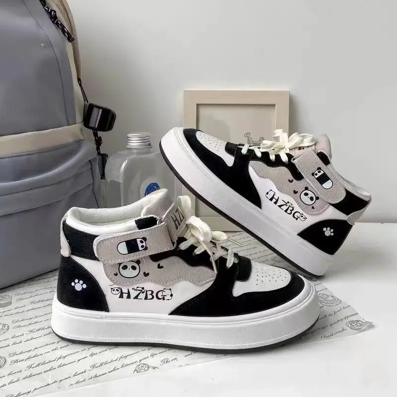 2022 Spring Harajuku Zapatillas Mujer Fashion Streetwear Patchwork Woman Vulcanize Shoes Mix Color Students Outside Casual Shoes