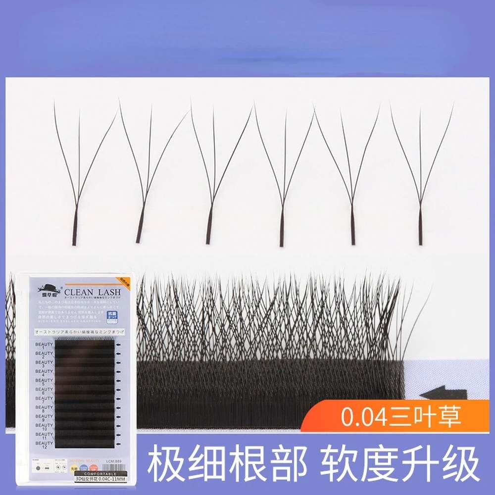 

YY Design Lashes Extension Faux Mink Black Brown Soft Invividual Eyelashes Y Shape Volume Lashes Tools 8-12 MM Lashes