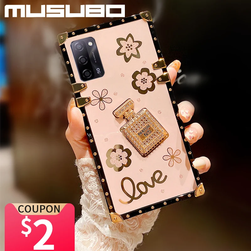 

Musubo Fashion Cover Case For Samsung Galaxi A53 5G A52s A72 A51 4G A32 A22 A71 A13 A12 Ring Cover Girl S22 Plus Capa Fundas S21