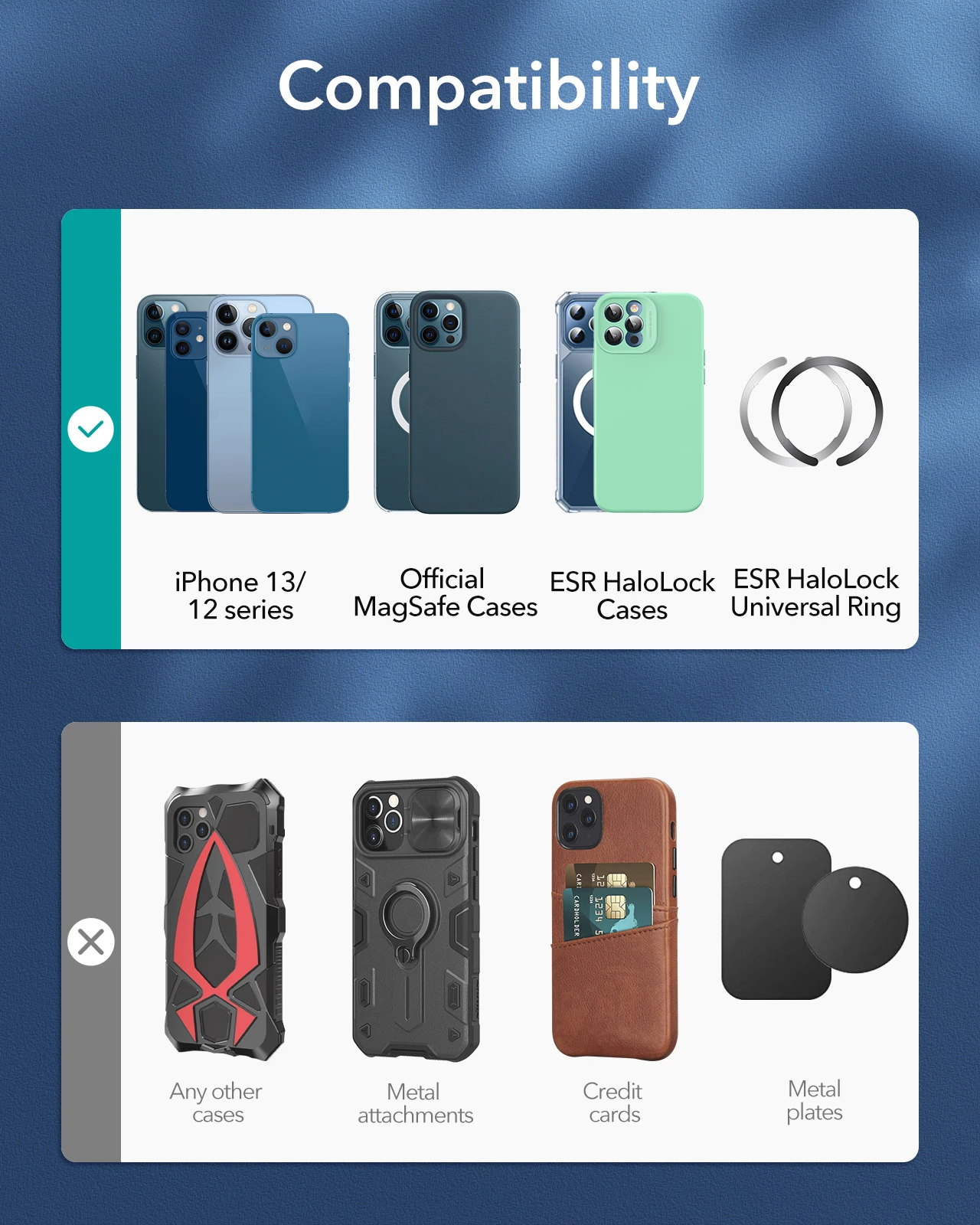 esr halolock magnetic wireless car charger mount for iphone 13 pro max phone holder compatible with magsafe car wireless charger free global shipping