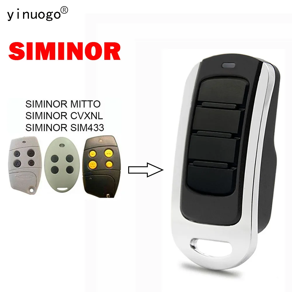 

SIMINOR MITTO / CVXNL / SIM433 Garage Remote Control 433.92MHz Gate Remote Control SIMINOR Garage Door Command Transmitter