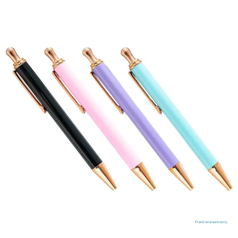 

Metal Signing Pen Retractable Ballpoint Pen Business Gift Pen 1.0 Nib DropShipping
