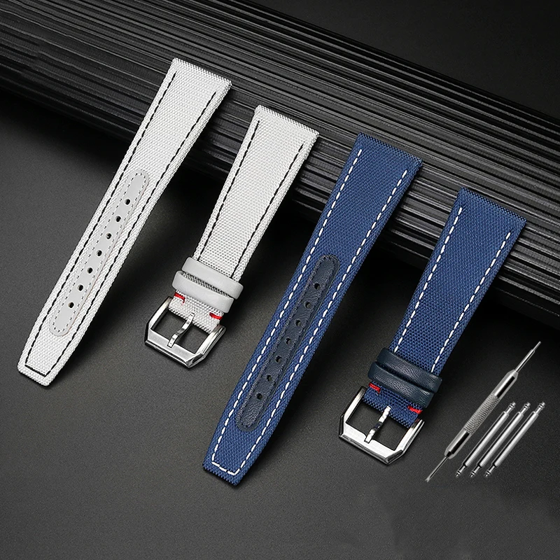 Ремешок нейлоновый для наручных часов IWC pilot mark-18/20 21/22 мм