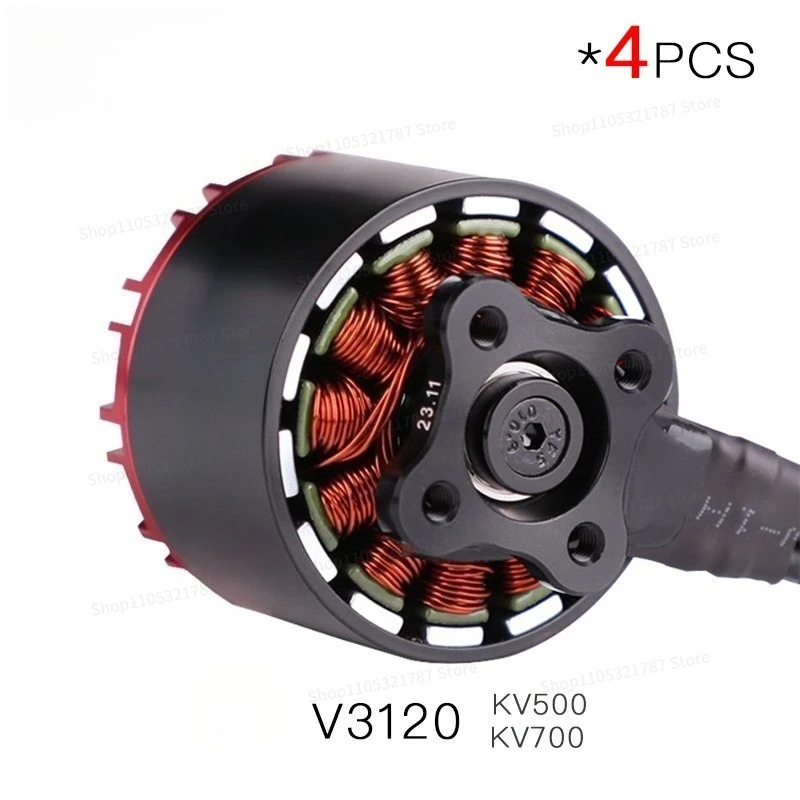 Фото Бесщеточный двигатель V3120 KV500 KV700 для 10-дюймовых дронов-квадрокоптеров, грузоподъемность 5 кг, для видеосъемки и полетов по пересеченной местности №3