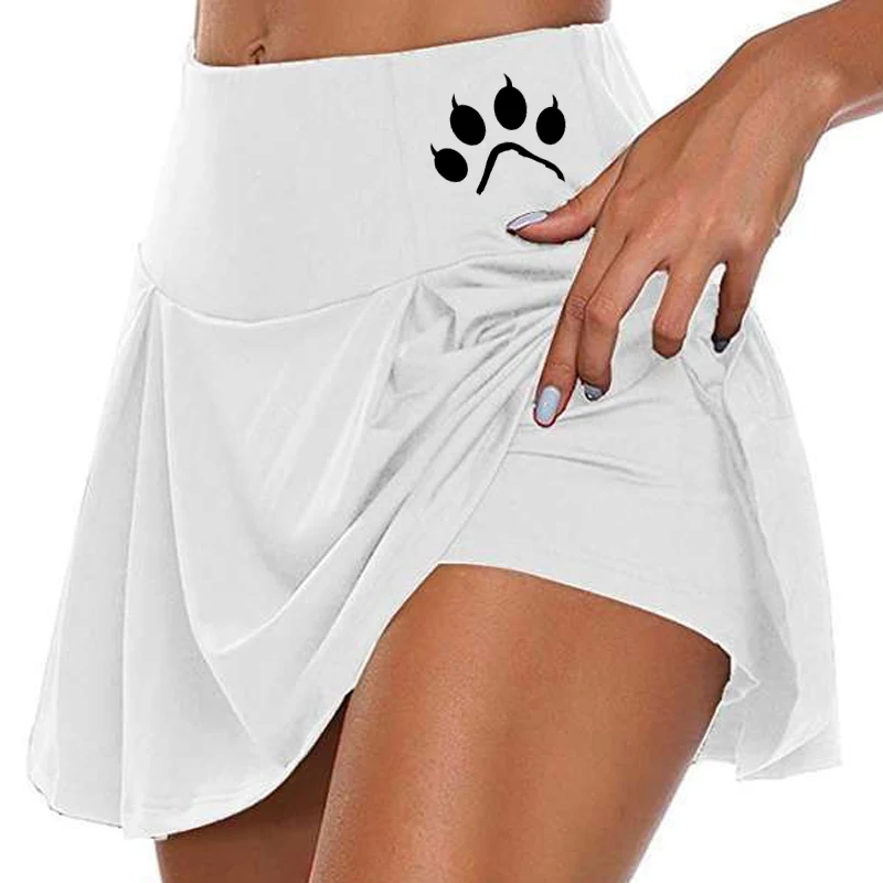 Women Cute Printed Tennis Skirts Golf Fitness Mini Short Skirt High Waist Athletic Running Short Quick Dry Sport Yoga Shorts