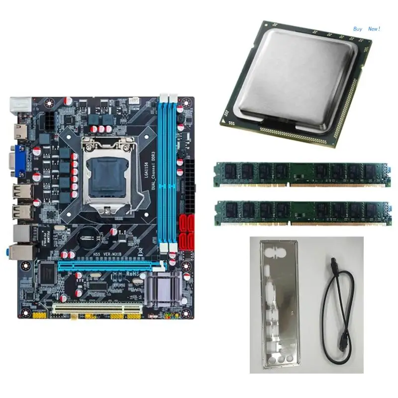 

HM55 Dual Channel Motherboard with CPU LGA1156 DDR3 Support 16GB 1333hz 8USB 4SATA PCI 16X MINI ATX Gaming Motherboard