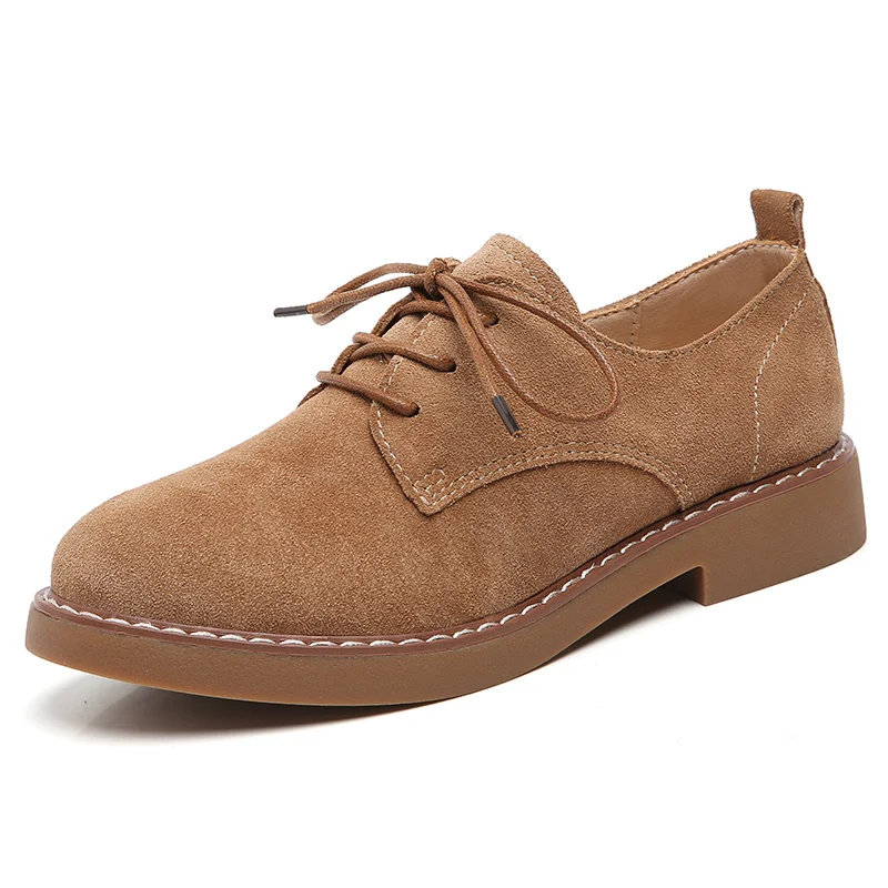 

2023 Autumn New Women's Shoes Flat Martin Boots Casual Shoes Woman Oxford Shoes Retro Elegant Lace-up Non-slip Single Footwear