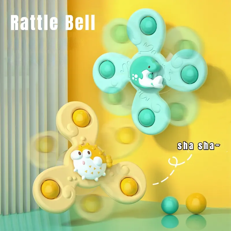 

Baby Bath Toys Funny Bathing Sucker Spinner Suction Cup Cartoon Educational Toys for Children Boys Gift Water Toys Pool Toys